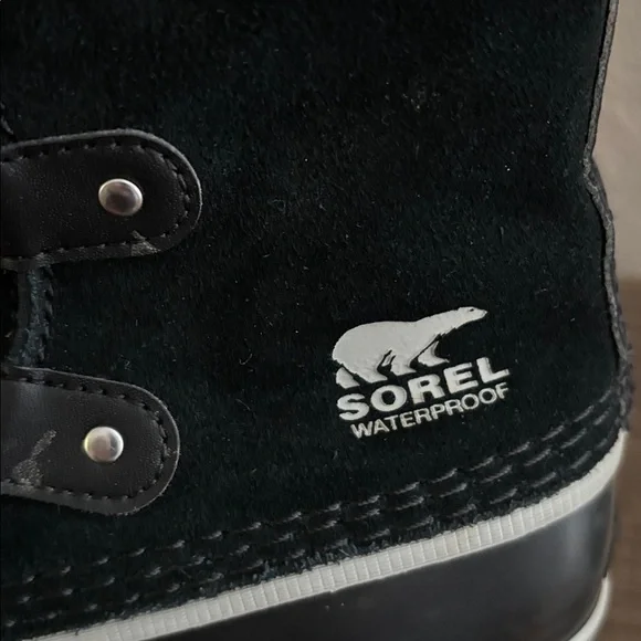 Sorel Youth Joan Of Arctic Waterproof Black Winter Boots, Kids’ Size 4 EU 35 - Picture 8 of 9